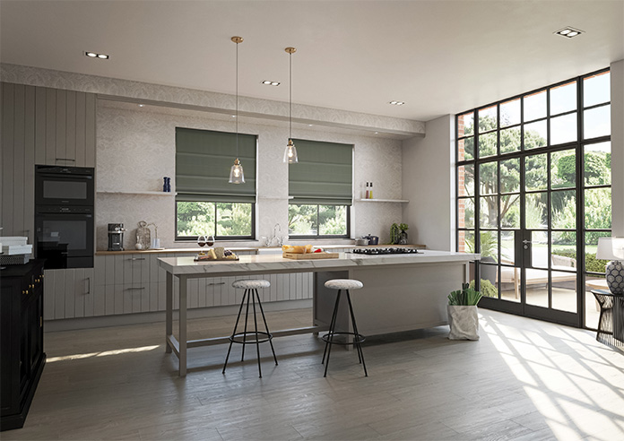 Ascot, Stone Grey - Roman Blind - Image 6